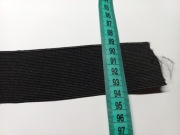 Guma czarna tkana 50mm płaska taśma gumowa