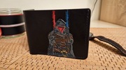 Borubar Skóroszyj - Darth Revan - ręcznie zdobiony portfel skórzany 