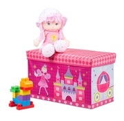 BIECO PUDEŁKO SKRZYNIA DO PRZECHOWYWANIA ZABAWEK RÓŻOWE