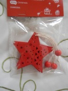 Zawieszka na choinkę gwiazdka 2 szt. Boże Narodzenie