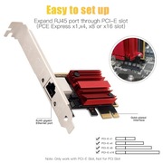 Karta sieciowa PCI-E 2,5Gb Fenvi