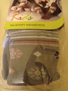 Nowe rajstopy wzorzyste dla dziewczynki GATTA 116-122 pomarańczowe