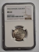 1 Gulden 1923 NGC MS 62 PIĘKNY !!!