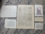 zestaw 6szt. oryginalna ulotka SOLIDARNOŚĆ Gdańsk lata 80 bibuła strajk