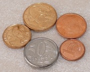 Monety - Brazylia - 5 sztuk - komplet