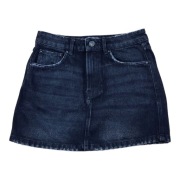 Zara Authentic Denim by TRF czarna spódnica jeansowa mini distressed XS