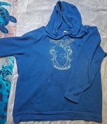 Bluza z kapturem Duża XXL niebieska, 