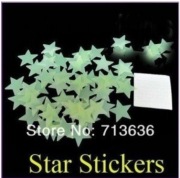 NAKLEJKI GWIAZDKI ŚWIECĄCE W NOCY 100 SZTUK