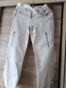 damskie kremowe letnie spodnie