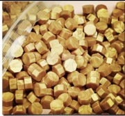 Lak wosk stempel ślubny pieczęć złoty 100 sztuk 