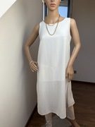 Tunika Plażowa Biała, Długa, Wakacje Lato Rozmiar S Solar Luksusowa 