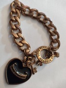 Bransoleta gruba masywna pancerka zawieszki!