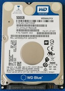 WD5000LPCX 500GB 2,5" HDD, SATA 3, 16MB, MAŁY PRZEBIEG