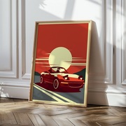 Plakat Mazda mx5 50x70 cm