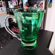 Stary duży barwiony zielony Wazon Dzban PRL