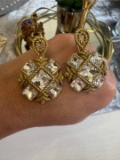 Kolczyki Vintage pozłacane 