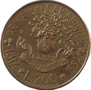 Włochy 200 lire z 1994 roku OKOLICZNOŚCIOWA - OBEJRZYJ MOJĄ OFERTĘ