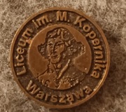 Odznaka, przypinka 33 LO im. Kopernika Warszawa 