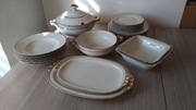 Wyjątkowo Piekny Serwis Obiadowy Niemcy Bogaty Garnitur Porcelanowy