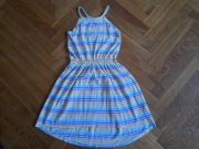 Nutmeg sukienka na lato 134/140 kolorowa w paski