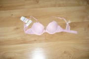 Biustonosz OYSHO 70B, piękny, pudrowy róż, push-up, nowy, metki!