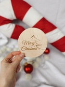 Drewniana Tabliczka do zdjęć świątecznych Merry Christmas