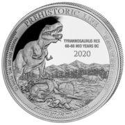 Congo Prehistoric Life - T-Rex 1 uncja Srebra 2020