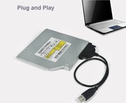 Adapter USB / Mini Sata II (13Pin)/ CD ROM laptopa