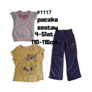 Paka paczka zestaw 3szt dla dziewczynki 4-5lat 110-116cm