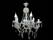 Lampa żyrandol glamour typ Glamour kryształowy, chrom do salonu, sypialni