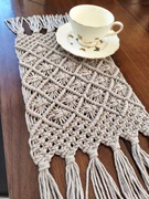 Makramowy bieżnik na stół Cappuccino Home