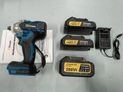 Klucz udarowy Gisam 520 nm 3 x akumulator, ładowarka akumutorowy