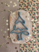 Zawieszka świąteczna choinka Mikołaj święta zima christmas handmade