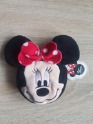 Portfelik, saszetka, materiałowa pluszowa na zamek, Myszka Minnie.