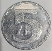 Moneta 5 zł. z 1990 r.