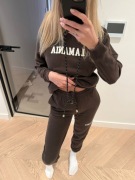 Czekoladowy komplet dresowy bawełniany 36