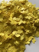 Żółte konfetti, Konfetti papierowe ślubne, Konfetti serca biodegradowalne