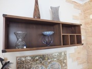 duża półka ścienna 120cm Black Red White okucia Vintage mosiądz BRW idealny