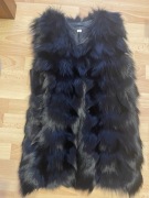 Kamizelka futro królik lub lis Stan ideał rozm L