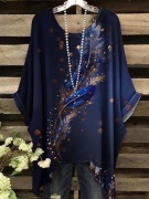 Tunika bluzka granatowa w dużym rozmiarze r. 54-58