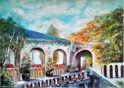 Obraz olejny  I.Formela ,, Grecka hacjenda,, 70/50