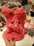 Zajączek handmade pojemnik pudełko 