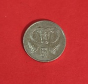 Moneta 5 centów 1993, Cypr