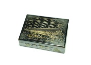 PUZDERKO DREWNIANA SZKATUŁA SNYCERKA - CIECHOCINEK TĘŻNIE LATA 50TE? 