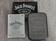 Jack Daniel's Daniels karty do gry. Eleganckie metalowe etui. NOWE 