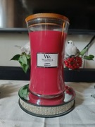 Świeca świeczka Yankee candle Woodwick Currant porzeczka duża 610g 
