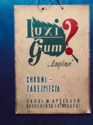 Łapino, Stara reklama na tekturze, z przychodni ?