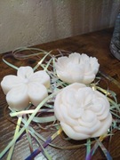 3 świeczki sojowe Kwiatki - Wanilia