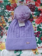 Czapka damska z pomponem 