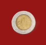Moneta 1 peso 2017, Meksyk